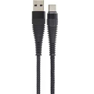 PDAteknoloji USB TYPE-C PD 5A 100 W Örgülü Hızlı Şarj ve Data Kablosu 1 Metre Siyah SZC-04