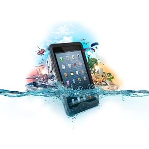 Apple iPad Mini ile Uyumlu LifeProof Nüüd Ultra Koruma Kılıfı - Siyah