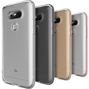 Verus LG G5 Kılıf Crystal Bumper Series - Light Silver