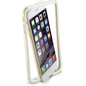 Cellular Line iPhone 6S Plus/6 Plus Bumper Satin Kılıf - Altın BUMPSATINIPH655H