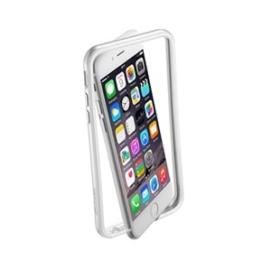 Cellular Line iPhone 6S Plus/6 Plus Bumper Satin Kılıf - Gümüş BUMPSATINIPH655S