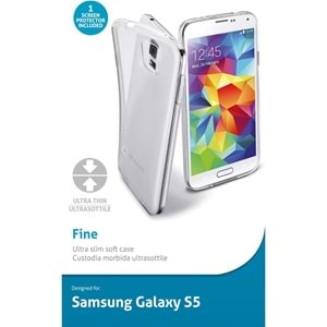 Cellular Line Samsung Galaxy S5 Fine Parlak Silikon Kılıf Şeffaf