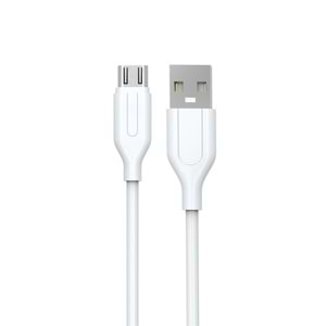 PDAteknoloji Yetty 2.4A Micro USB Kablo 1m Beyaz YKB-01B (Yerli Üretim)