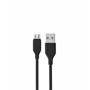 PDAteknoloji Yetty 2.4A Micro USB Kablo 1m Siyah YKB-01S (Yerli Üretim)