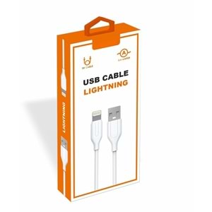 PDAteknoloji Yetty 2.4A Lightning Kablo 1m Beyaz YKB-02B (Yerli Üretim)
