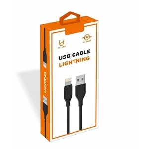 PDAteknoloji Yetty 2.4A 1m Lightning Kablo Siyah YKB-02S (Yerli Üretim)
