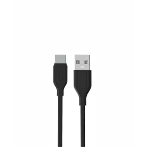 PDAteknoloji Yetty 2.4A Type-C Kablo 1m Siyah YKB-03S (Yerli Üretim)