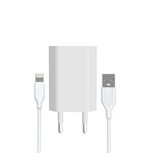 PDAteknoloji Yetty 2 in 1 Şarj Cihazı + 1m Lightning Kablo YT-20L (Yerli Üretim)