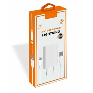 PDAteknoloji Yetty 2 in 1 Şarj Cihazı + 1m Lightning Kablo YT-20L (Yerli Üretim)