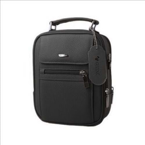 Guzini 588 Gerçek Deri Erkek El Çantası Siyah