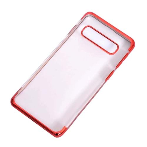 Samsung Galaxy S10 Glitter Silikon Kılıf - Kırmızı