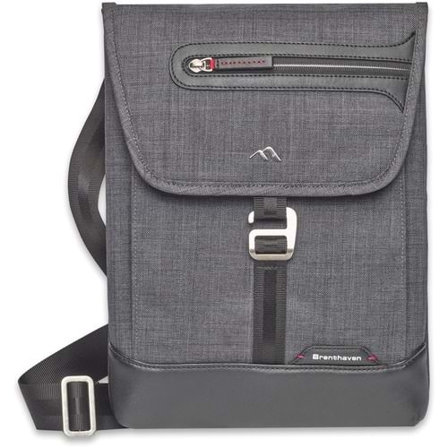 Brenthaven Collins Vertical Messenger - Graphite Dikey Notebook Çantası