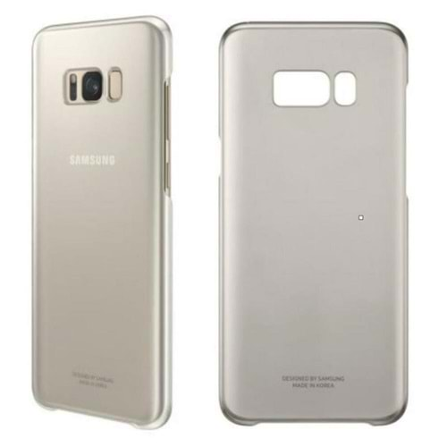 Samsung Galaxy S8 Plus Orjinal Clear Cover Gold - EF-QG955CFEGWW (Outlet)