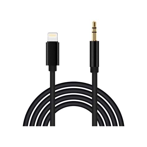 Concord iPhone Lightning AUX Kablosu 3.5mm JBC-023 - Siyah