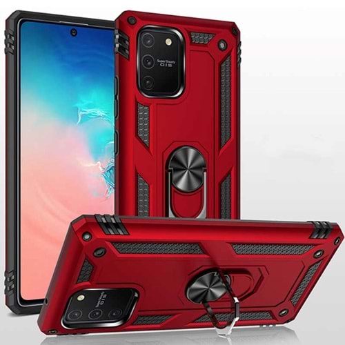 Samsung Galaxy S10 Lite Silikon Kılıf - Kırmızı