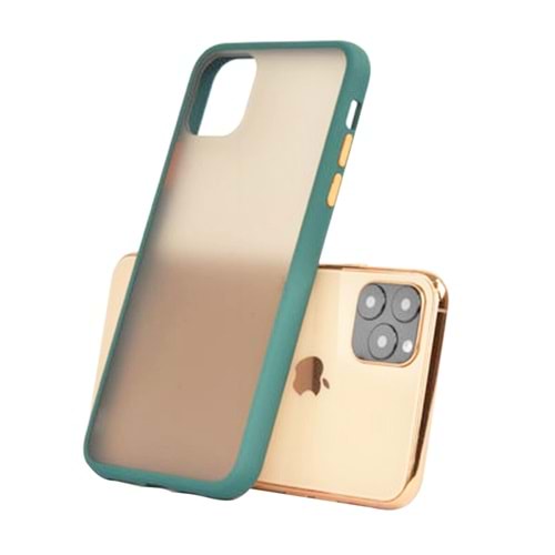 Apple iPhone 11 Pro Lent Silikon Kılıf - Haki