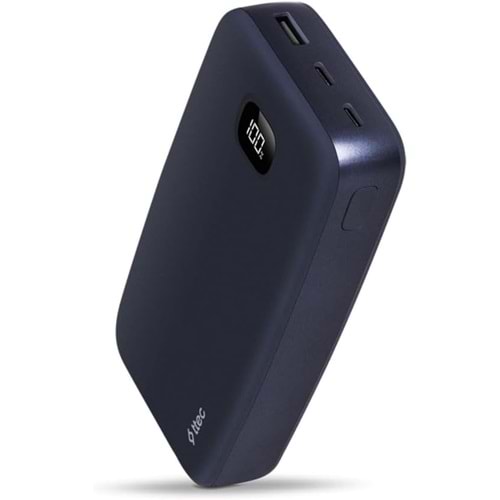 Ttec ChargeUp LCD 20.000 mAh Taşınabilir Hızlı Şarj Aleti/Powerbank Lacivert 2BB211L
