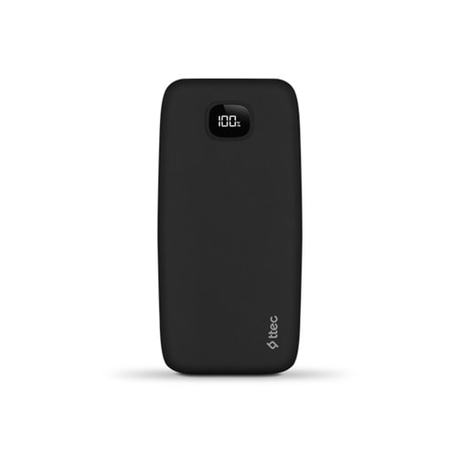 TTEC ChargeUp LCD 20000 mAh Taşınabilir Hızlı Şarj Aleti/Powerbank Siyah 2BB211S