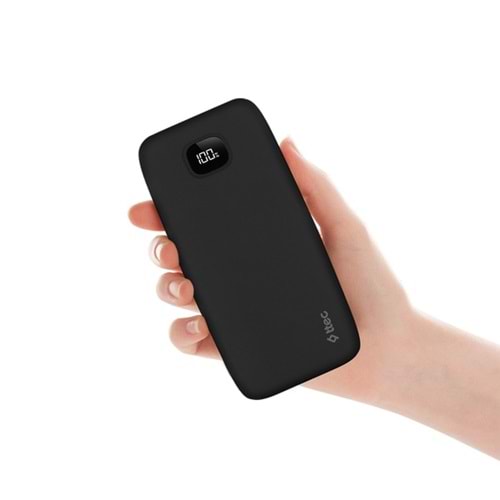 TTEC ChargeUp LCD 20000 mAh Taşınabilir Hızlı Şarj Aleti/Powerbank Siyah 2BB211S