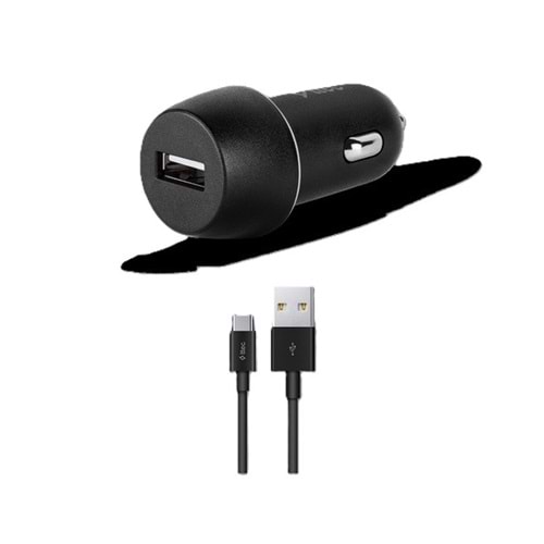 Ttec SmartCharger 2.1A Araç Şarj Aleti ve Type-C Kablo Siyah - 2CKS20CS