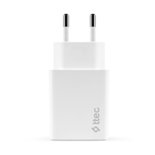 Ttec SmartCharger Duo PD 32W Seyahat Hızlı Şarj Aleti USB-C + USB-A Beyaz 2SCS24B