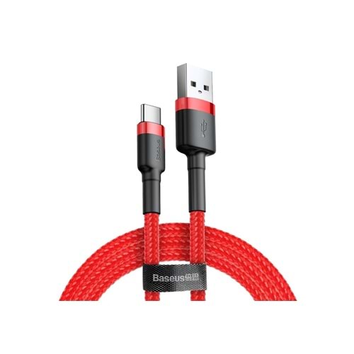 Baseus Cafule 3A 50 cm Type-C Kablo Kırmızı