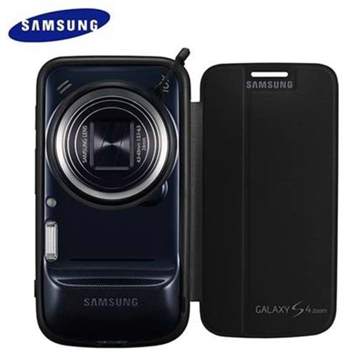 Samsung Galaxy S4 Zoom SM-C1010 Orjinal Flip Cover - Siyah EF-GGS10FBEGWW