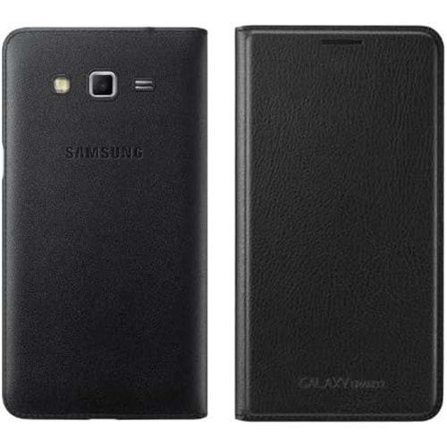 Samsung G7100 Galaxy Grand 2 Flip Wallet Orjinal Kılıf - Siyah EF-WG710BBEGWW