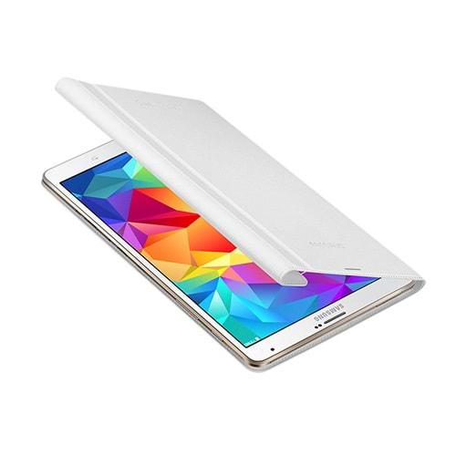 Samsung T700 Galaxy Tab S 8.4 Bookcover Kılıf Beyaz - EF-BT700BWEGWW