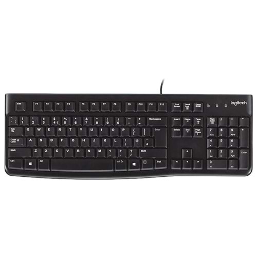 Logitech K120 USB Kablolu Türkçe Q Klavye - Siyah (BU ÜRÜN OUTLETTİR)