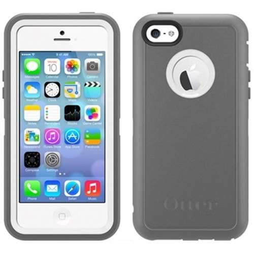 OtterBox Iphone 5C Defender Kılıf Gri-Beyaz