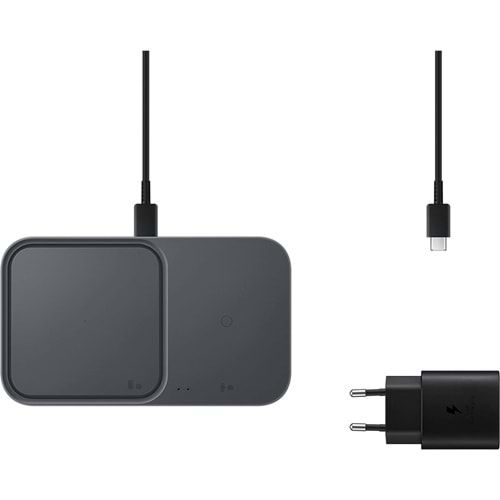 Samsung EP-P5400T Kablosuz Hızlı Şarj Cihazı Ikili (15W) - Siyah (BU ÜRÜN OUTLETTİR)