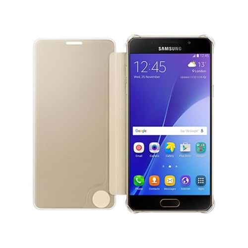 Samsung A510F Galaxy A5 (2016) Orjinal Clear View Cover Altın EF-ZA510CFEGWW (BU ÜRÜN OUTLETTİR)