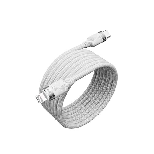 PDAteknoloji Örgülü Mıknatıslı 27w Type-C to Lightning 1mt Data ve Şarj Kablosu SPK-13 (BU ÜRÜN OUTLETTİR)