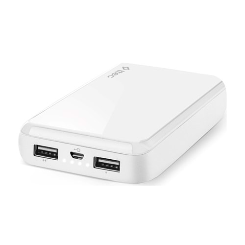 OUTLET Ttec ReCharger S 2A Powerbank 10000 mAh Beyaz - 2BB174B OUTLET