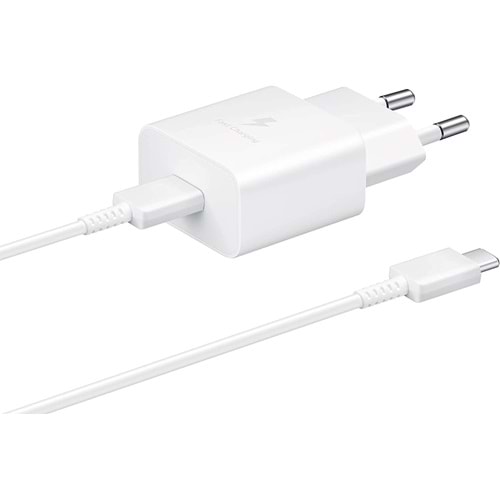 OUTLET Samsung EP-T1510 PD 15W Şarj & 3A 1m Type-C to Type-C Kablo Beyaz EP-T1510XWEGWW (Samsung Türkiye Garantili) OUTLET