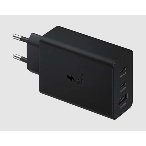 OUTLET Samsung EP-T6530NBEGWW Type C & Type A Hızlı Şarj Aleti Üçlü( 65w-25w-15w)-Siyah OUTLET