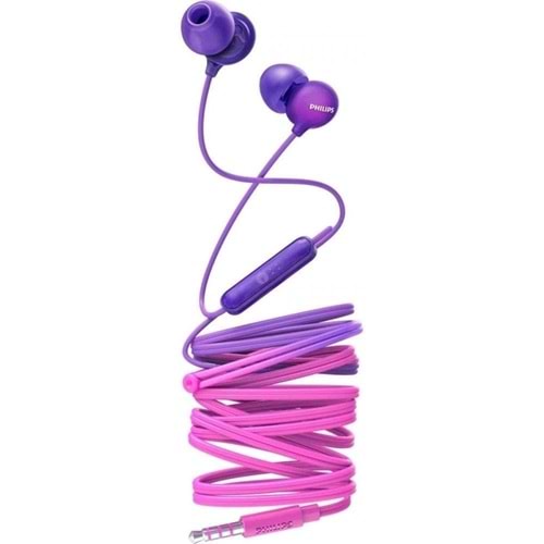 OUTLET Philips SHE2405PP UpBeat Kulakiçi Mikrofonlu Kulaklık Pembe OUTLET