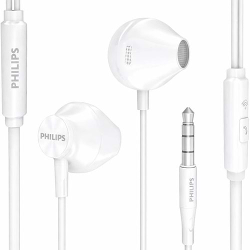 Philips TAUE101WT Mikrofonlu Kulakiçi Kulaklık 3.5mm Jack Girişli - Beyaz (BU ÜRÜN OUTLETTİR)