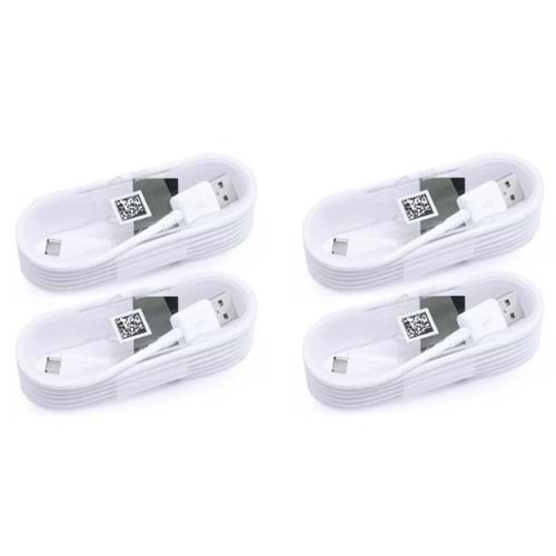 PDAteknoloji Micro USB Data ve Şarj Kablosu 4 Adet 1,5 M Beyaz