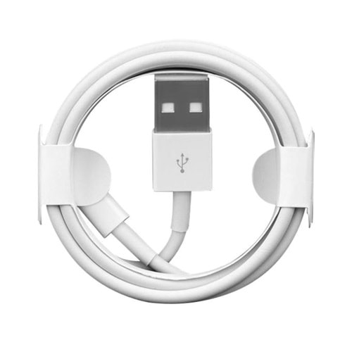 PDAteknoloji Lightning ile Uyumlu Kutusuz Kablo 1m Beyaz