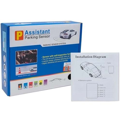 Powermaster Ekranlı Park Sensörü Siyah (BU ÜRÜN OUTLETTİR)