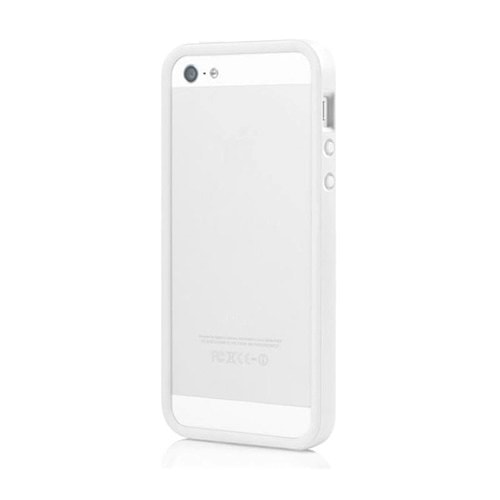 Tavik Apple iPhone SE/5S/5 Kılıf Bumper Beyaz PKG1171
