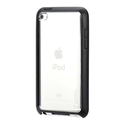 Griffin iPod Touch 4 Şeffaf Siyah Stantlı Kılıf Reveal RE01915