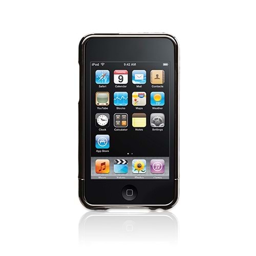 Griffin iPod Touch 4 Karbon Desenli Stantlı Kılıf Graphite RE01943