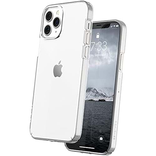 X FİTTED Case Anti Mikrobiyal Kasa iPhone 12Pro Max 6.7 inç. Kristal Kasa