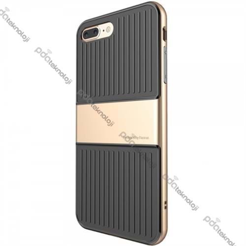 Baseus iPhone 7 / 8 Plus ile Uyumlu Travel Series Case Kılıf - Gold