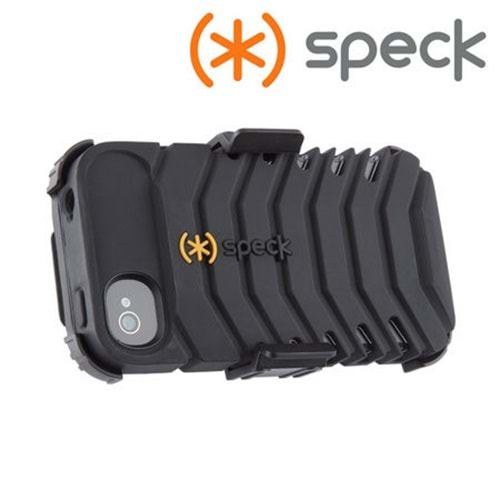Speck ToughSkin iPhone 4S/4 Korumalı Standlı Kılıf - Siyah