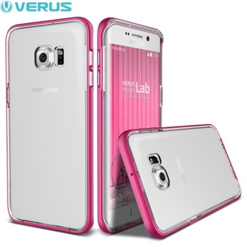 Verus Samsung Galaxy S6 Edge Plus Kılıf Crystal Bumper Series - Hot Pink