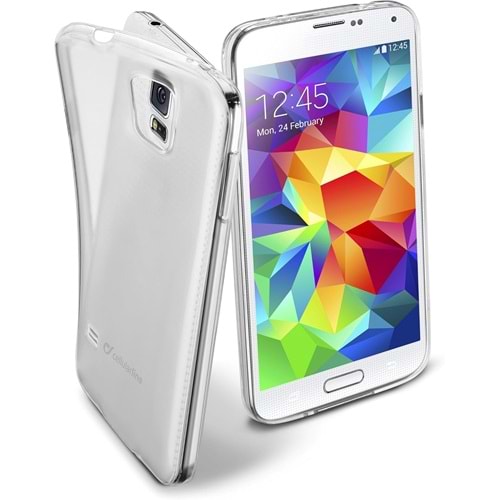 Cellular Line Samsung Galaxy S5 Fine Parlak Silikon Kılıf Şeffaf